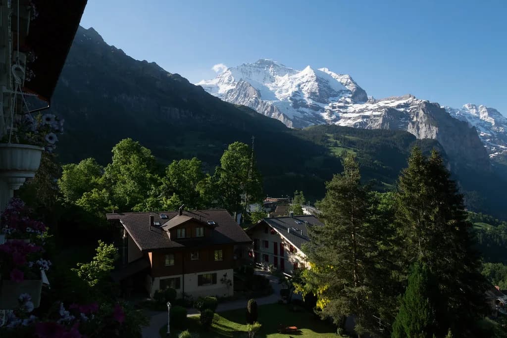 Wengen Ski Map: Jungfrau Piste Sectors and Lift Links