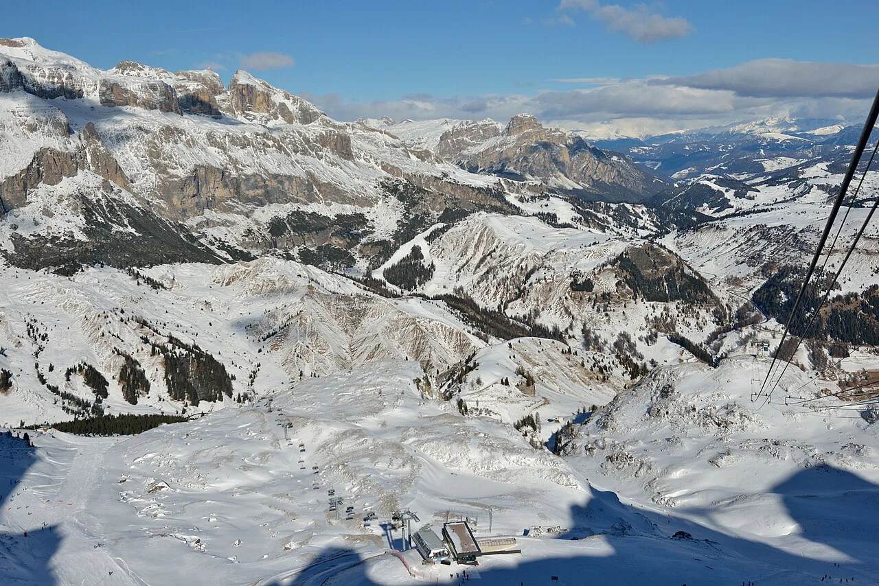 Sella Alta Badia Ciaulong Arabba da Porta Vescovo
