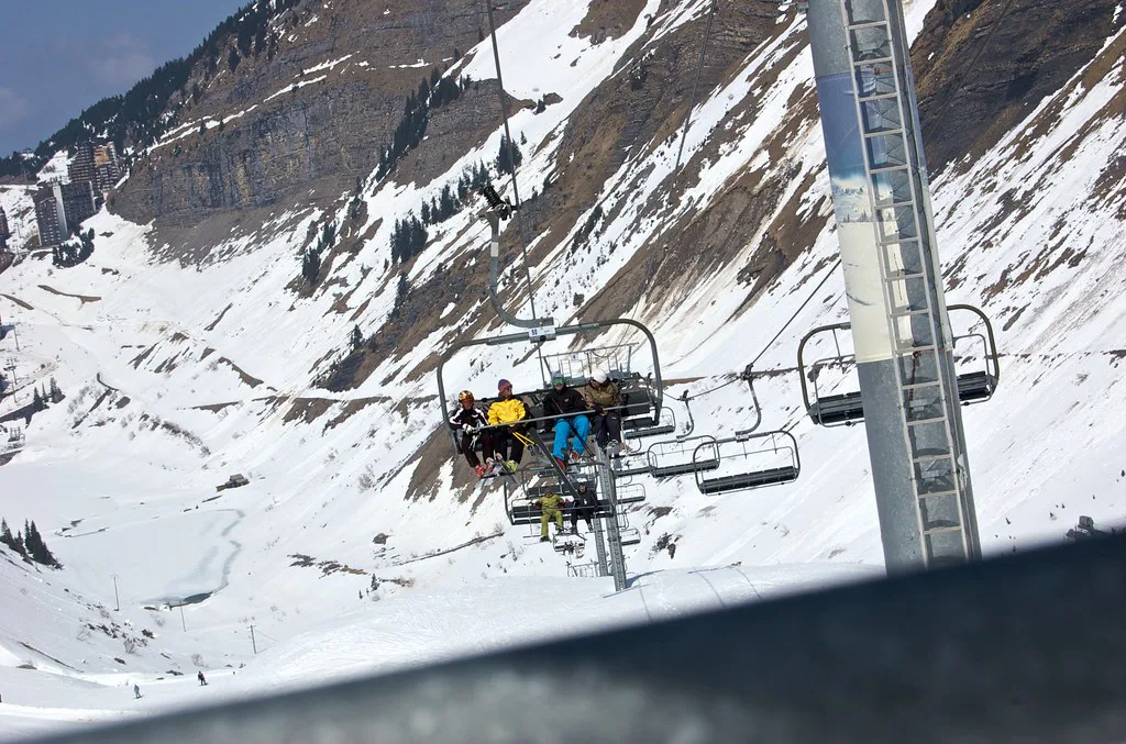 I'm faster in the lift line, Avoriaz