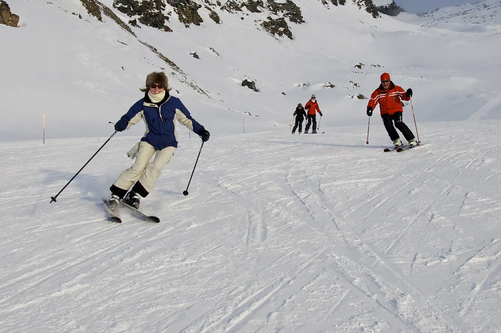 Keels leads the lesson, Cervinia