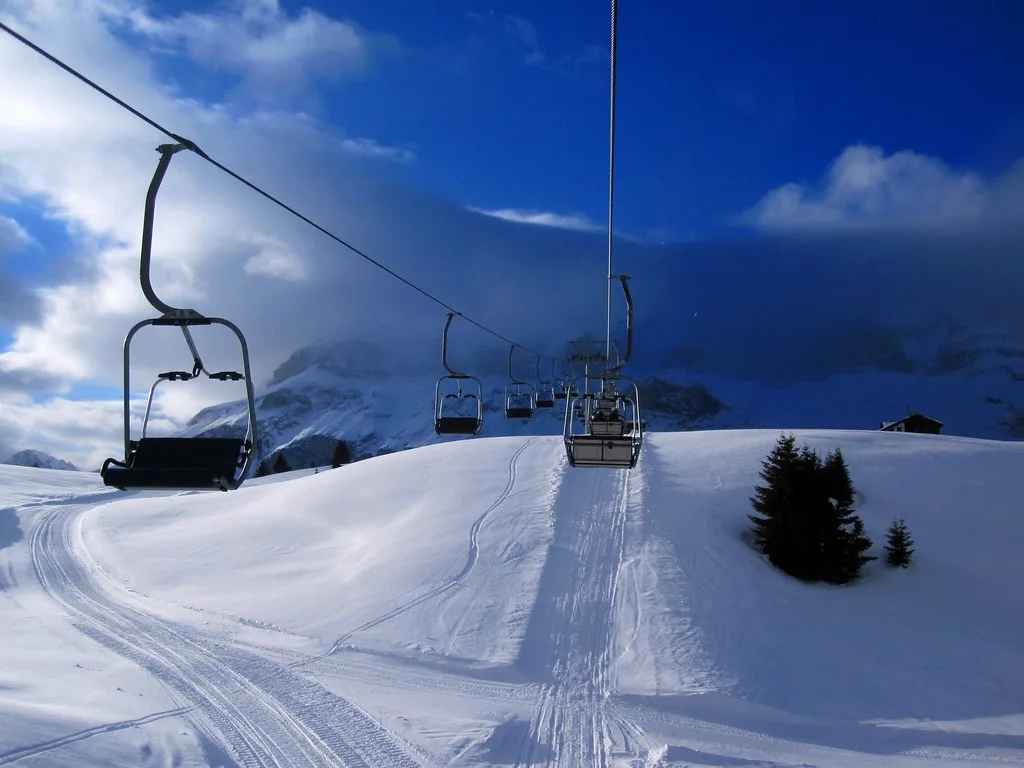 Ski-lift near Corvara