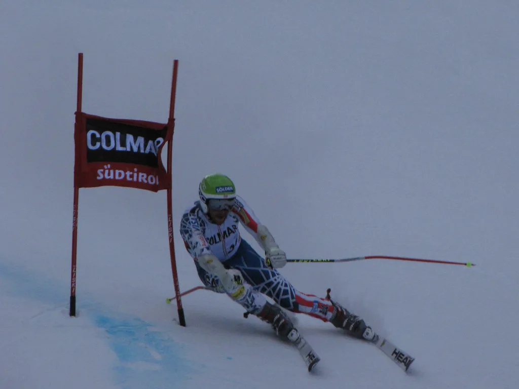Ski slalom in La Villa, Corvara