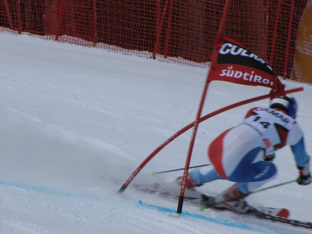 Ski slalom in La Villa, Corvara