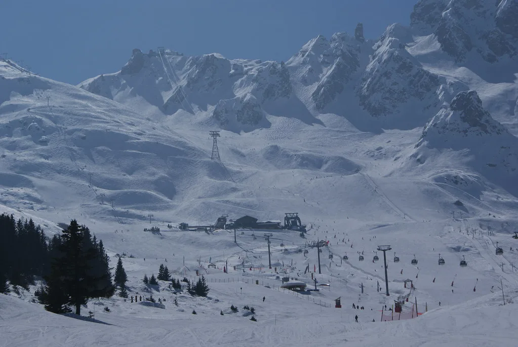 Courchevel ski area, France