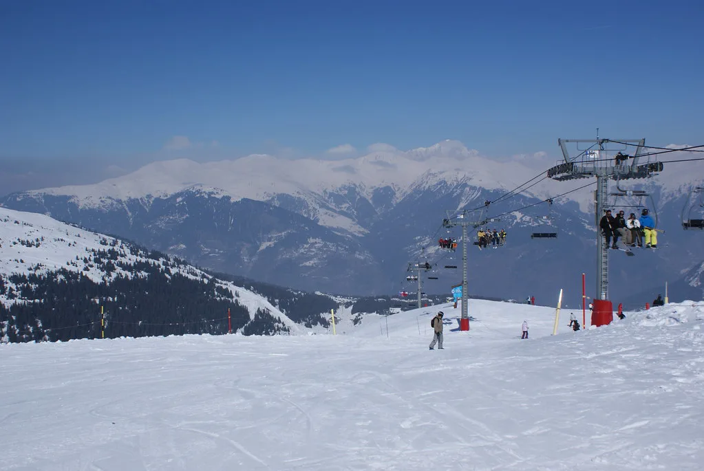 Courchevel ski area, France
