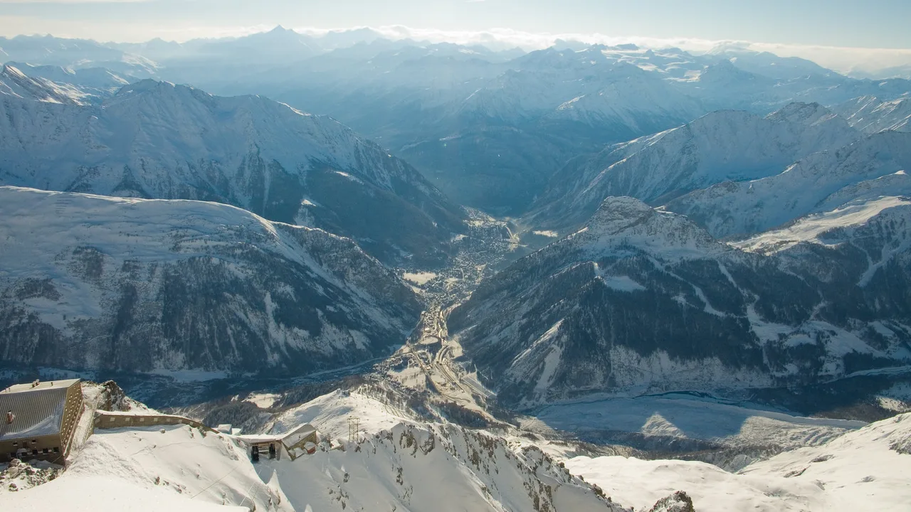 View on Courmayeur