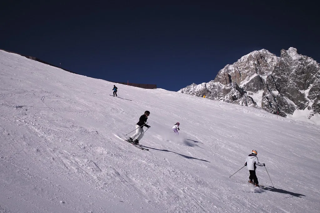 Skiing, Courmayeur