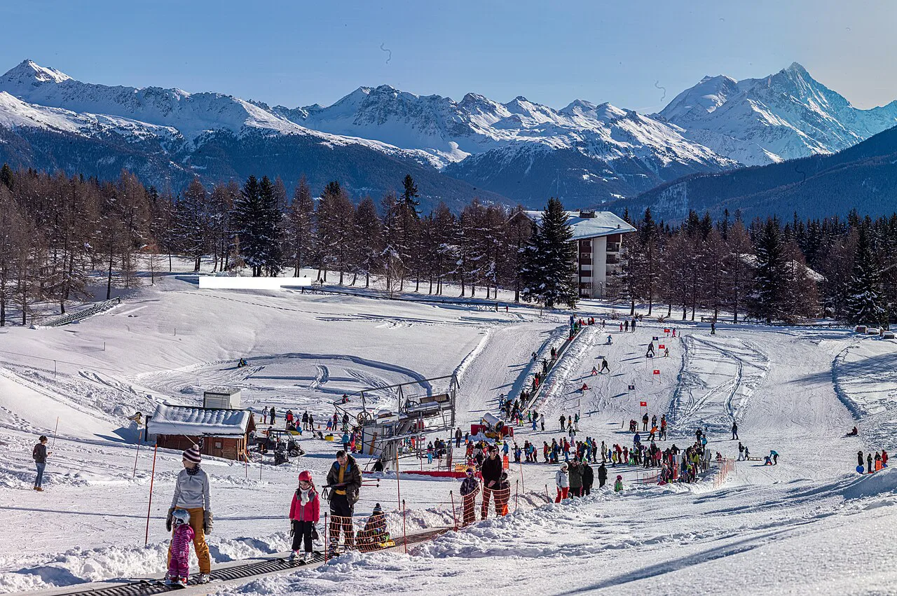 Crans-Montana ski area, Switzerland
