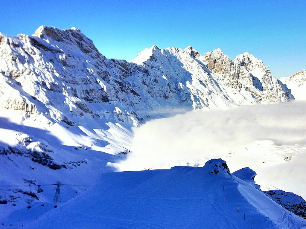 Snowboarding at Engelberg-Titlis