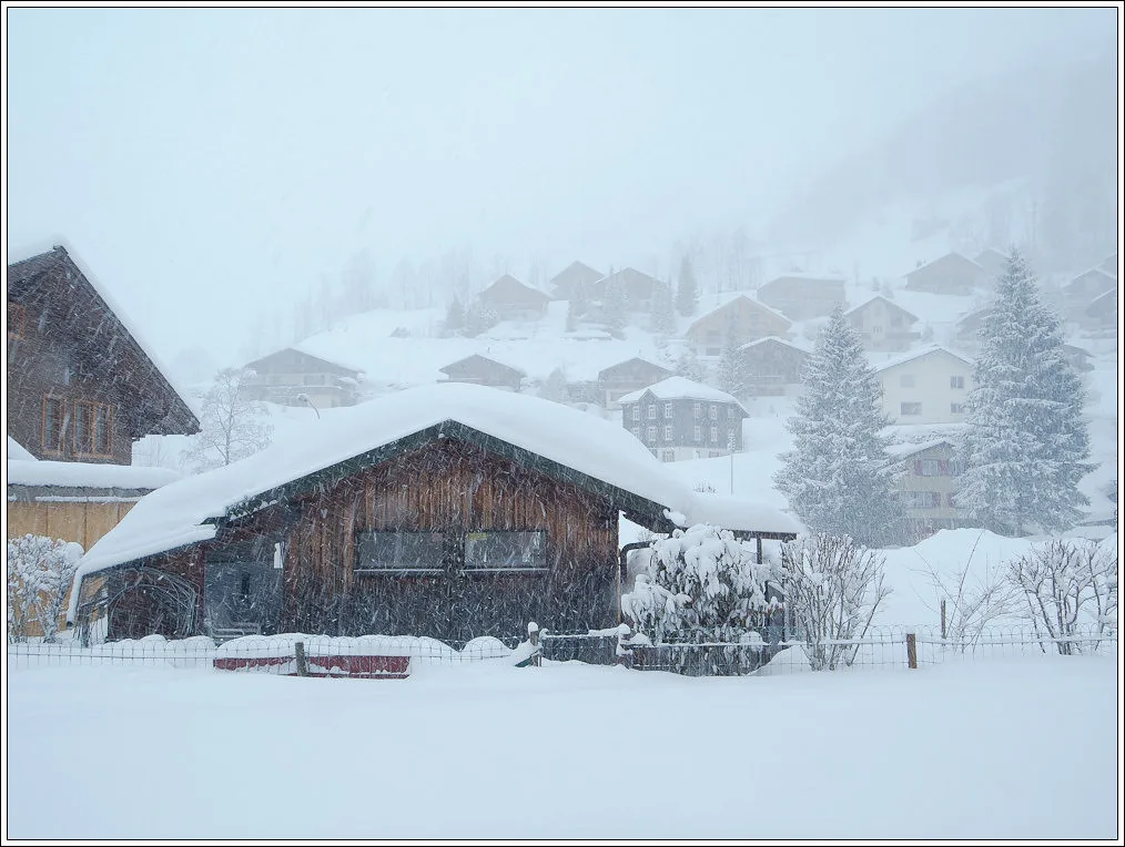 Snowfall, Engelberg
