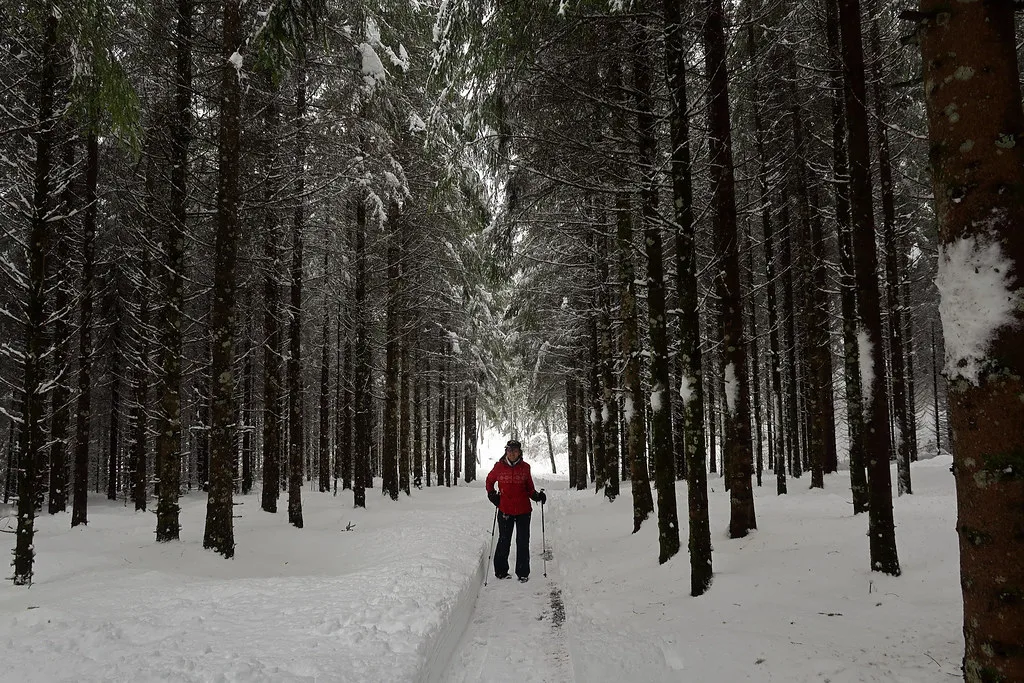 Skiing and walking around Engelberg and Titlis, Switzerland