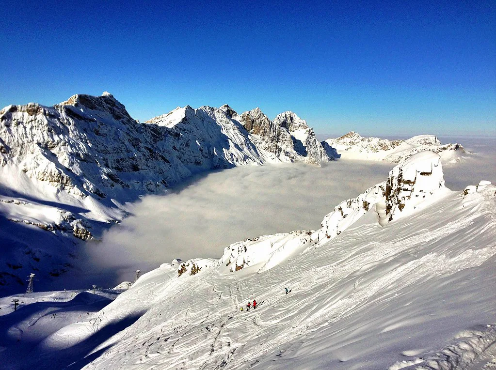 Snowboarding at Engelberg-Titlis