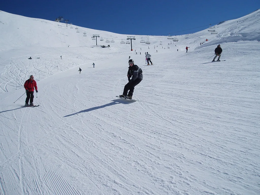 Michael, snowboarding, Flaine