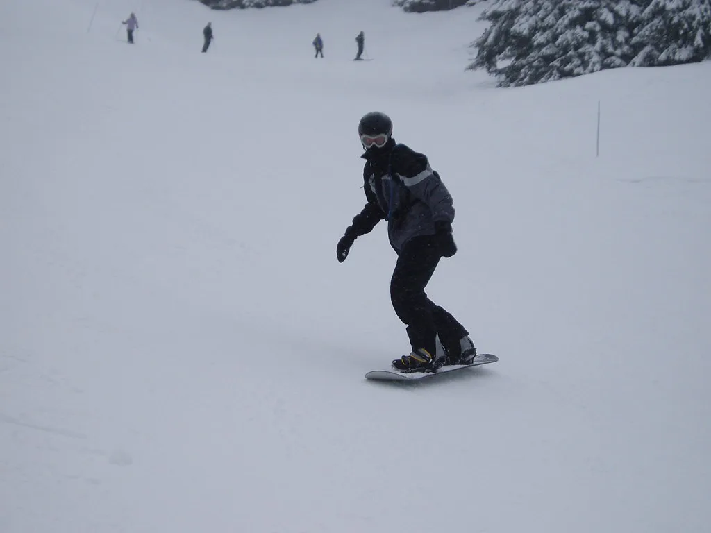 Mike, snowboarding, Flaine