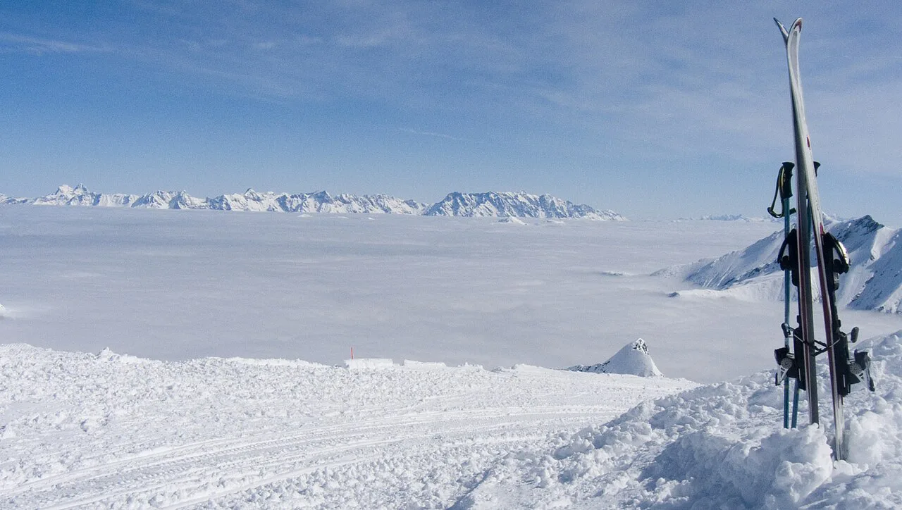 Skis On Mountain Top , Kaprun