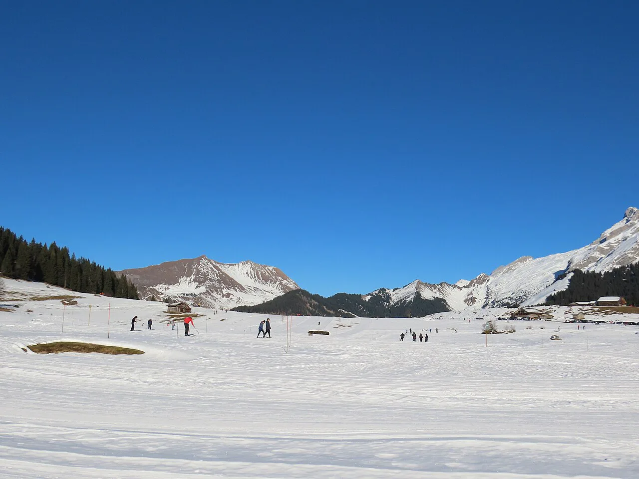 Col des Confins winter, La Clusaz