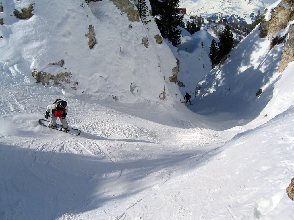 Clem in the canyon, La Plagne