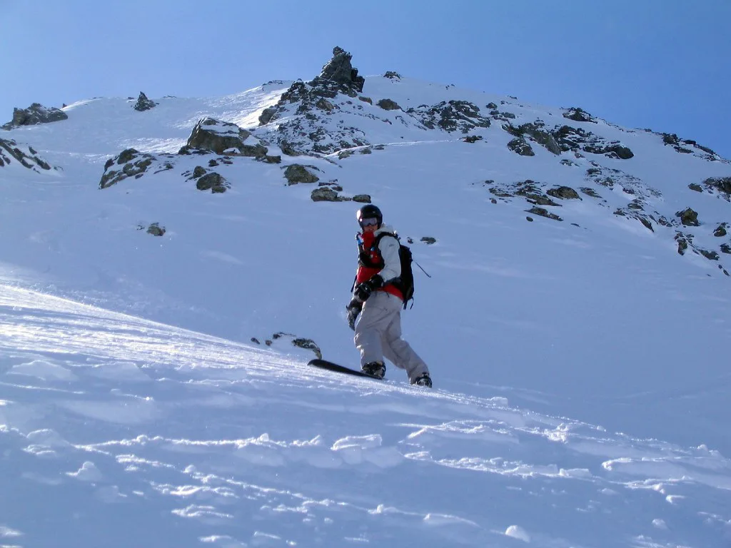 Clem, north face of Bellecote, La Plagne