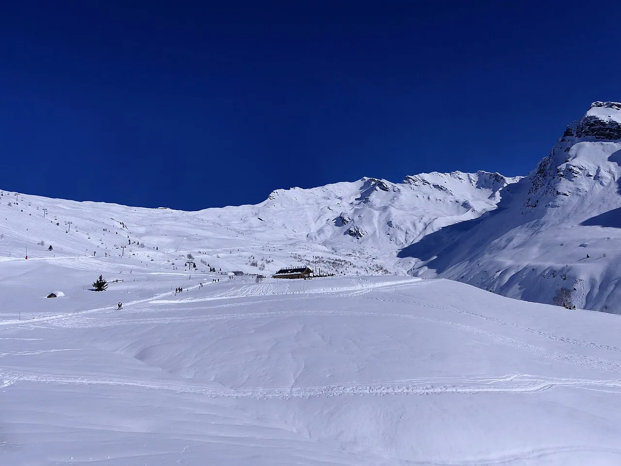 Domaine skiable La Rosière (février