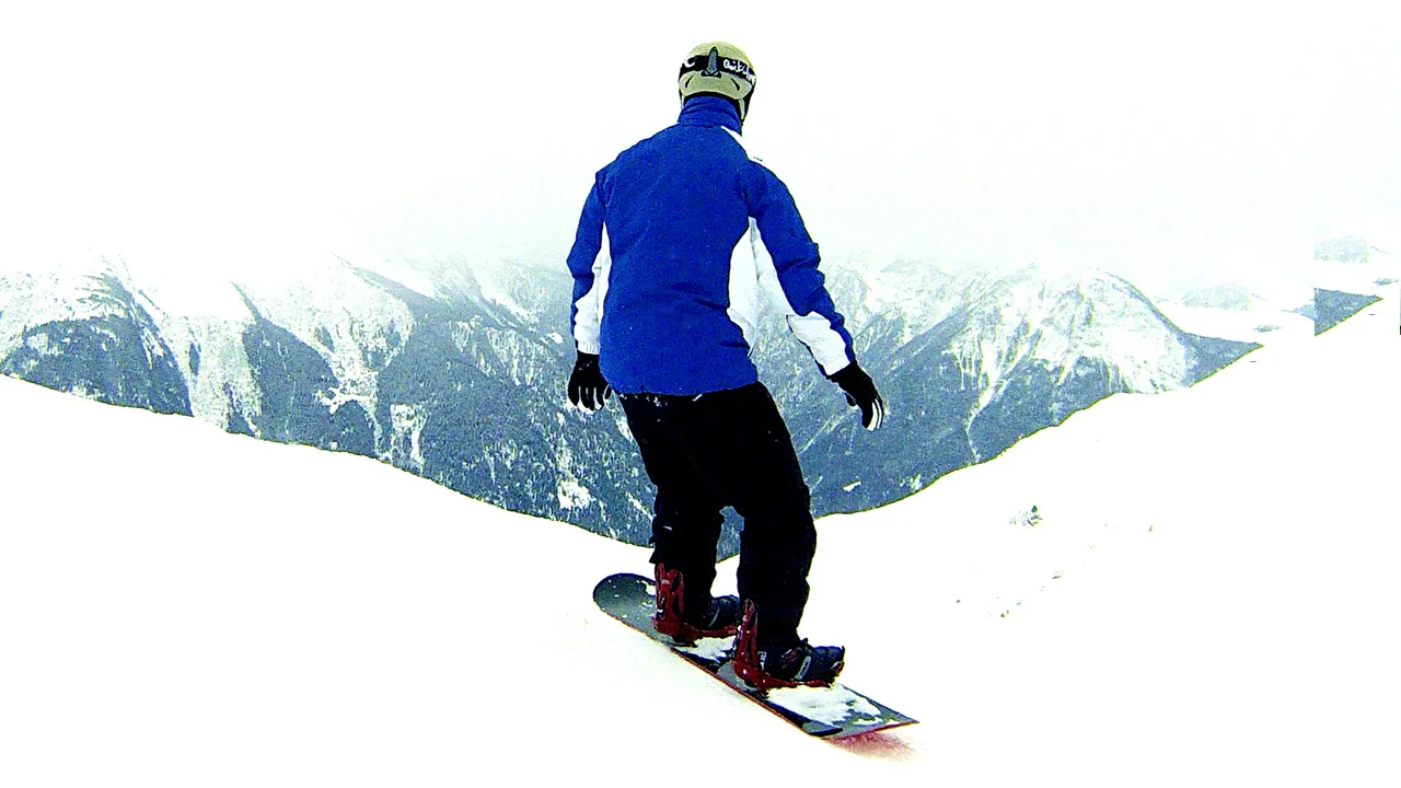 Snowboarding La Thuile, France