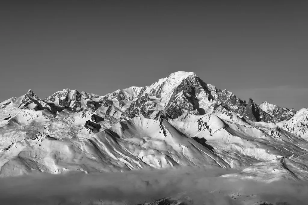 Mont Blanc seen from Les Arcs