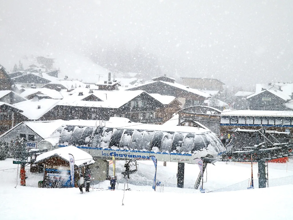 Snowfall, Les Gets