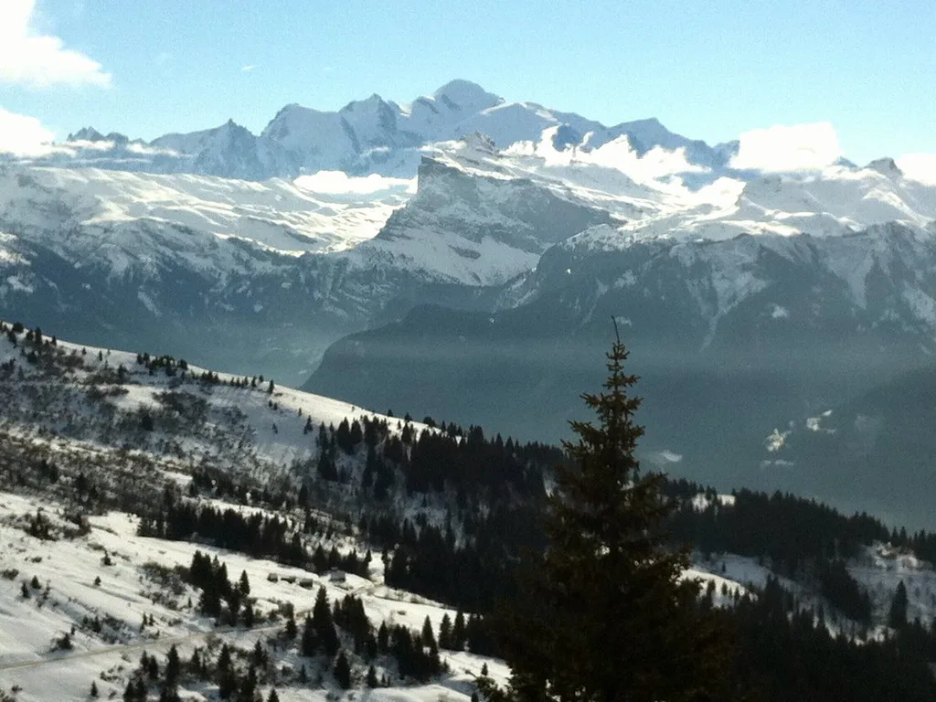 Les Gets Ski Area in Portes du Soliel Ski Domain, France
