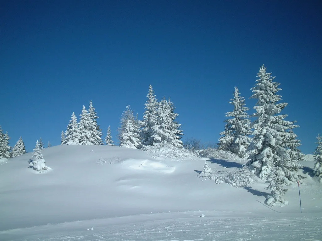 Les Houches ski area, France