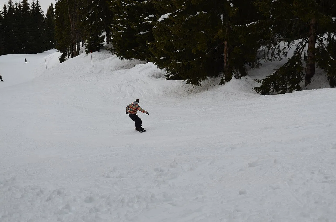 Les Houches ski area, France