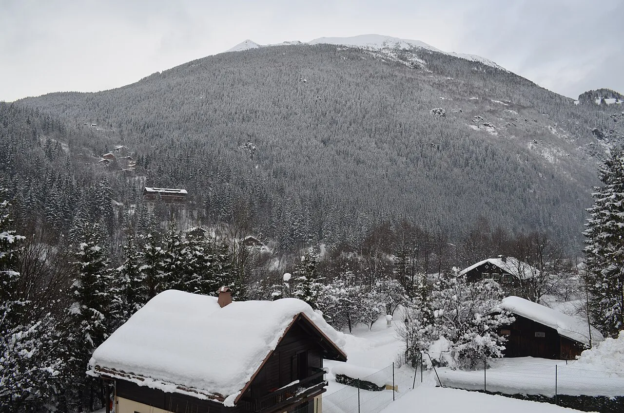Les Houches ski area, France