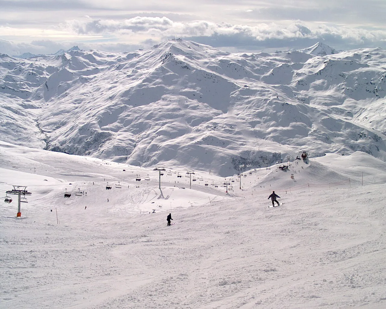 Les Menuires ski area, France