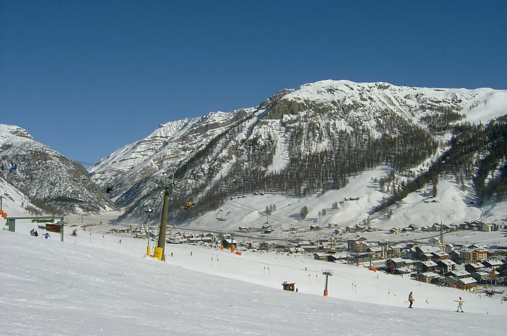 A mighty blue slope, Livigno