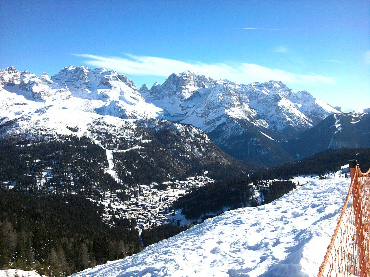 Madonna di campiglio, vista da pradalago