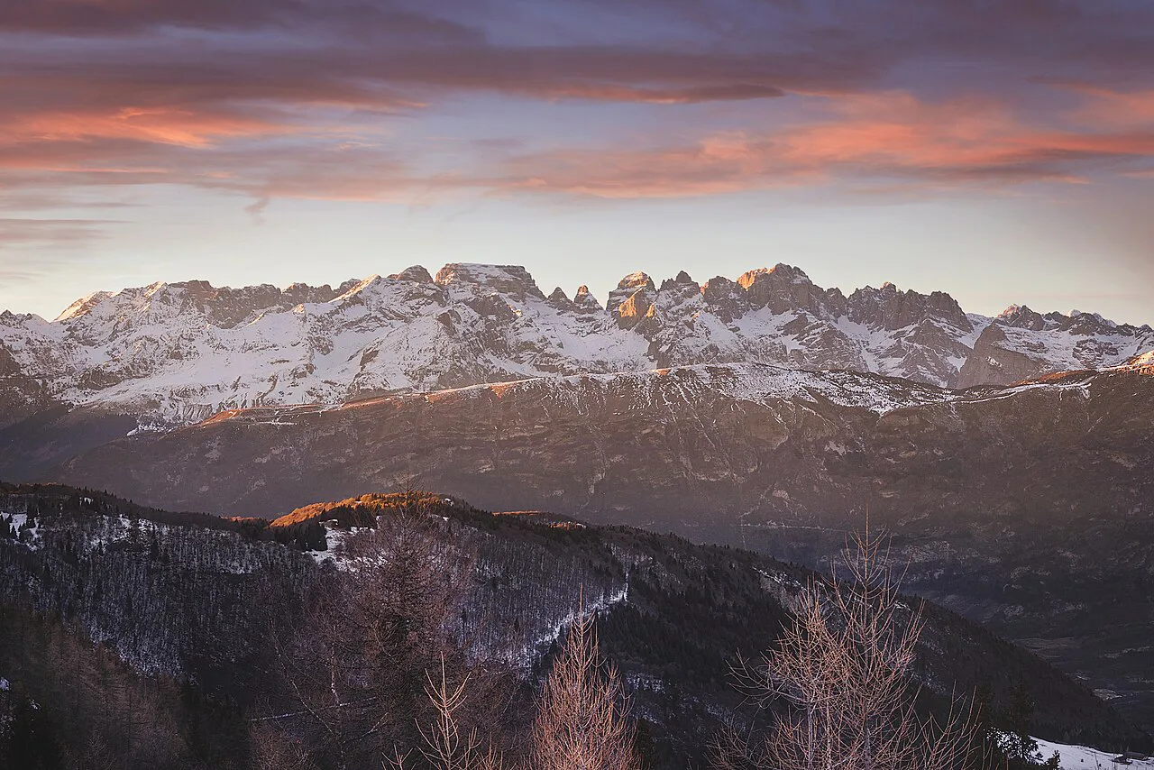 Tramonto sul Gruppo di Brenta, Madonna di Campiglio