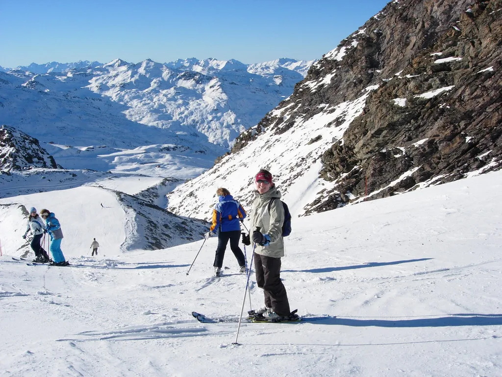 Meribel ski area, France