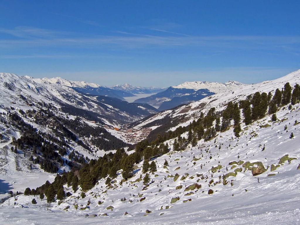 Meribel valley from Mont Vallon