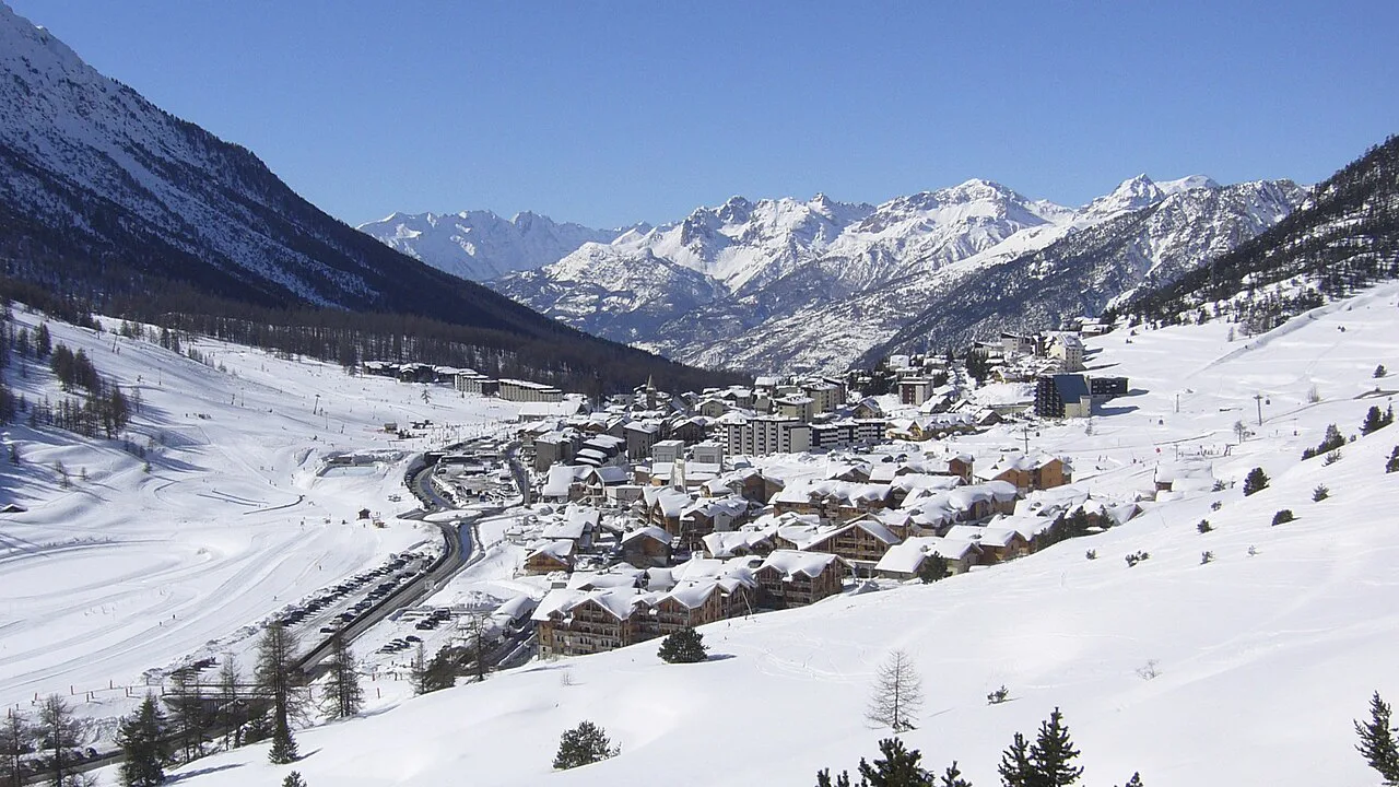 Vue aérienne de Montgenèvre