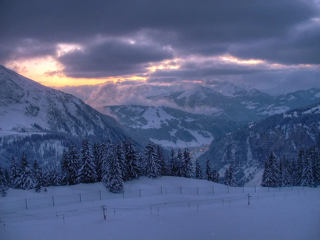 Morzine from Avoriaz