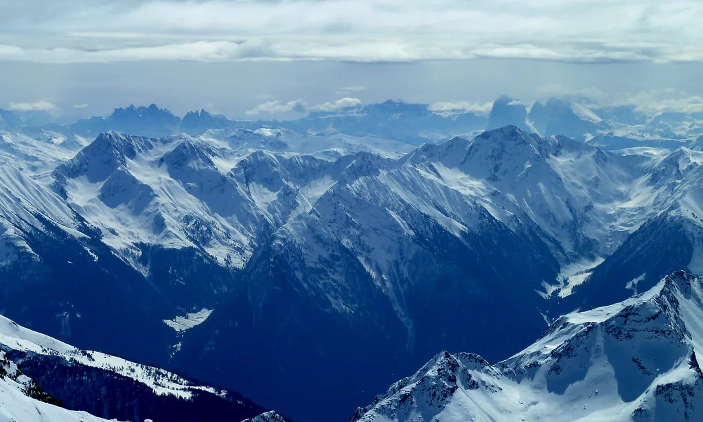 South Tirol and Dolomites view, Obergurgl