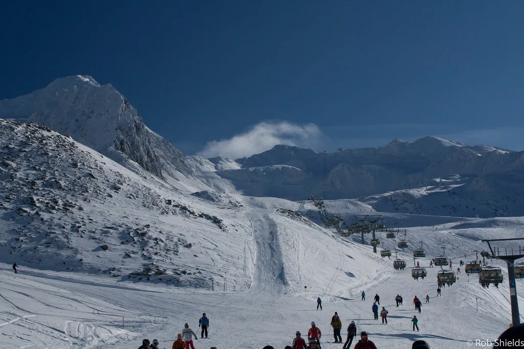 Hochgurgl Base looking up, Obergurgl