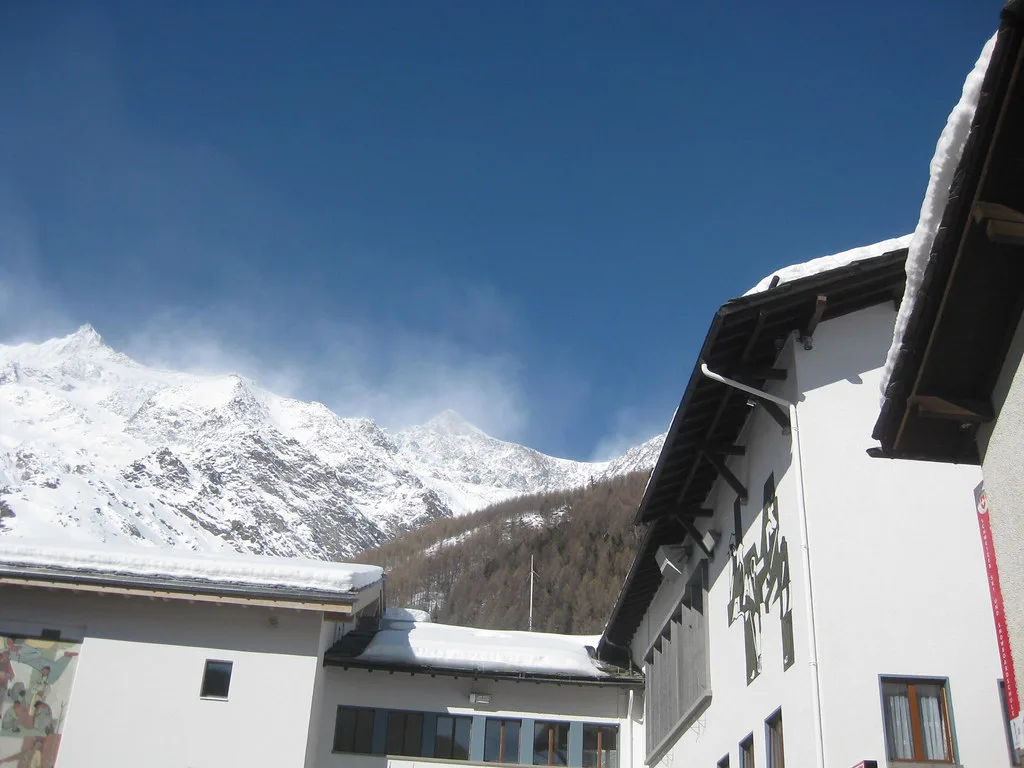 Wind and snow, Saas-Fee
