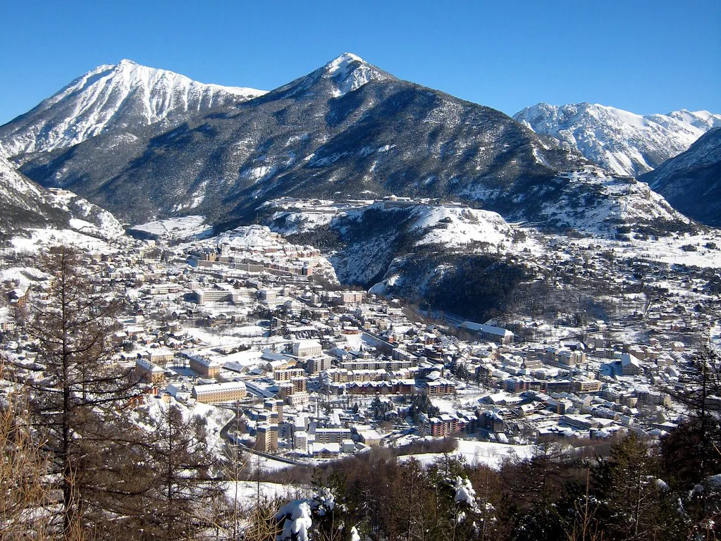 Briançon depuis la piste Vauban, Serre Chevalier
