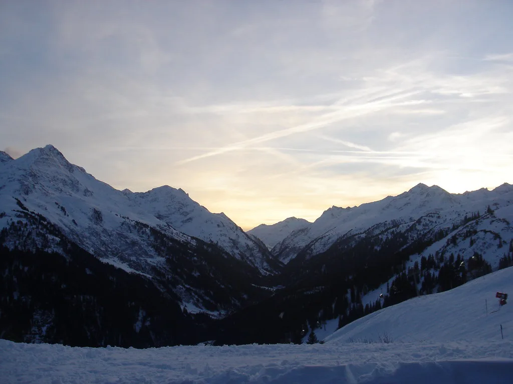 st. anton sunset