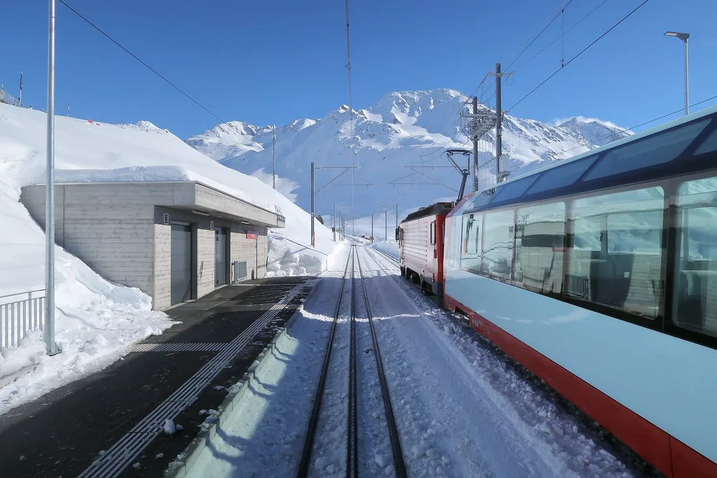 MGB - Station Nätschen Oberalp, St Moritz