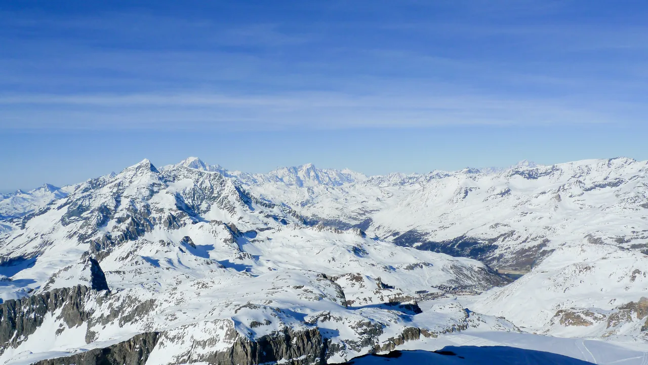 Tignes ski area, France