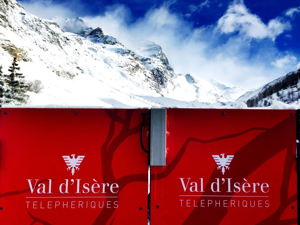 Snowboarding At Val-d'Isere In Espace Killy