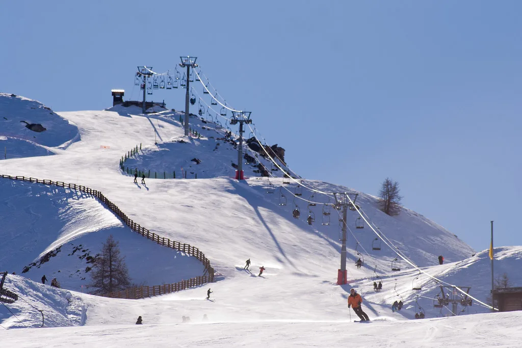 Valloire ski area, France