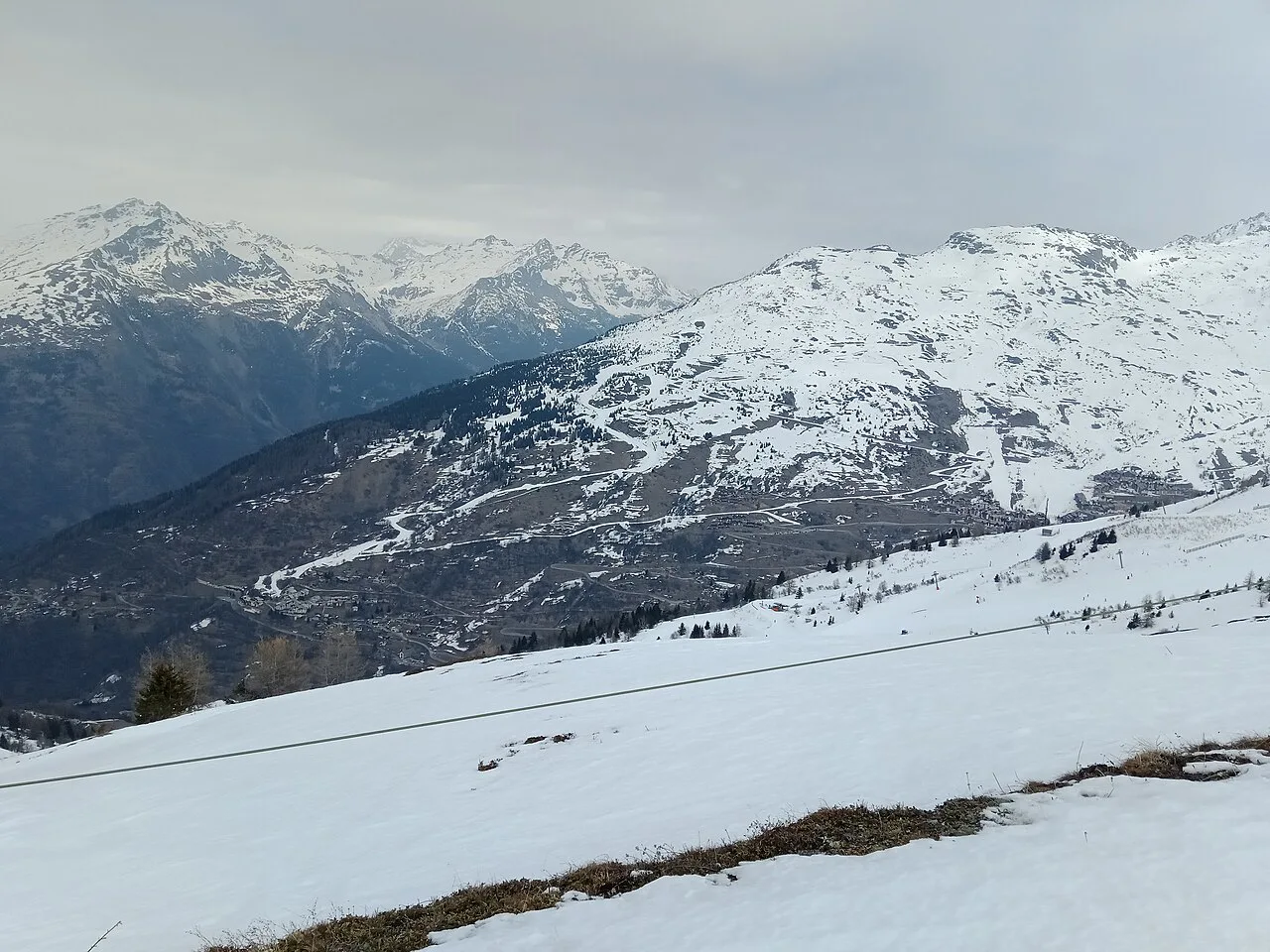 Vue de Valmeinier Crey du Quart