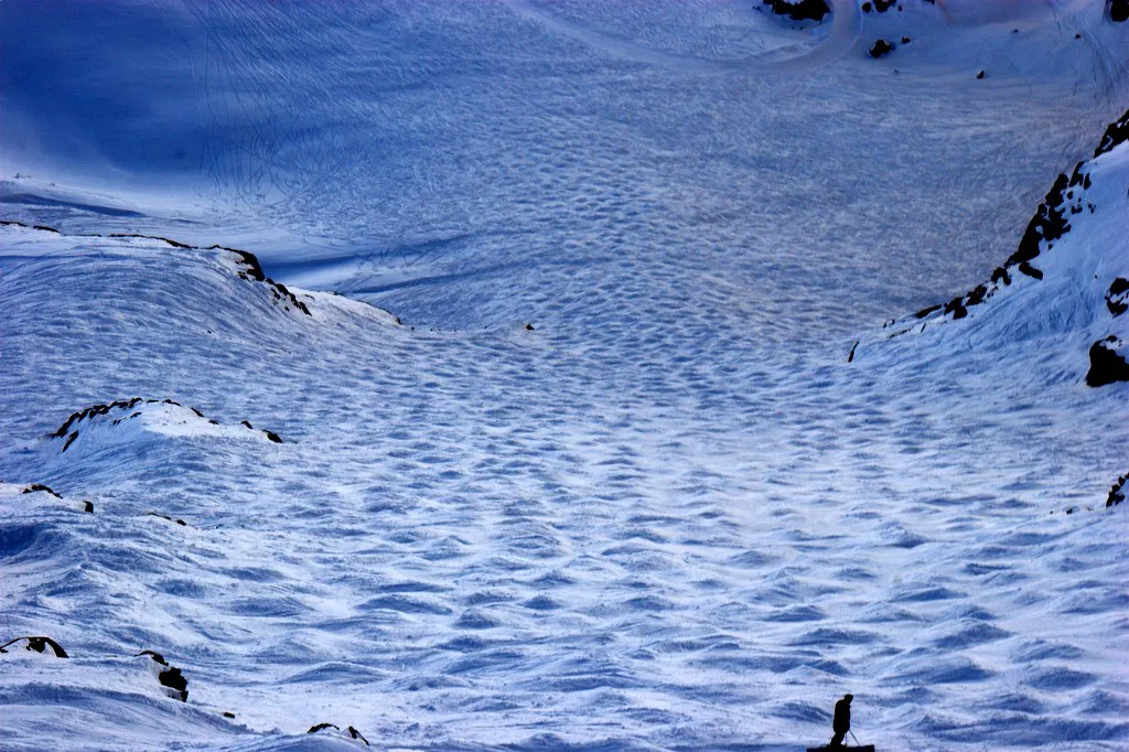 Ski Slope from Mont Fort, Verbier