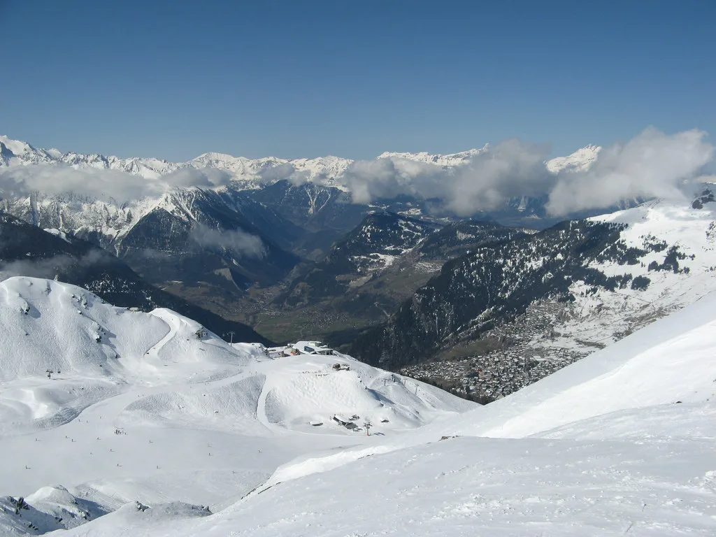 Skiing in Verbier